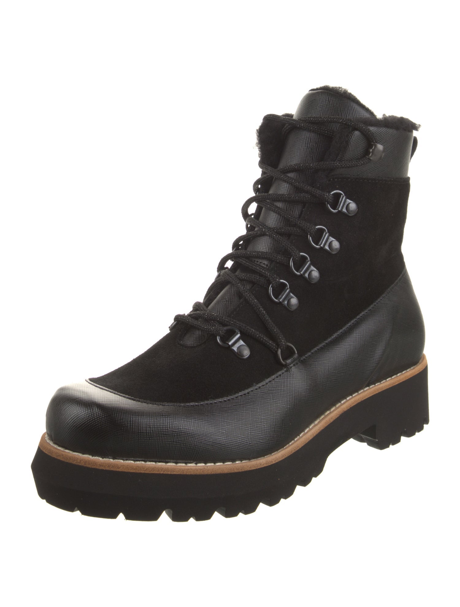 Montelliana Suede Combat Boots