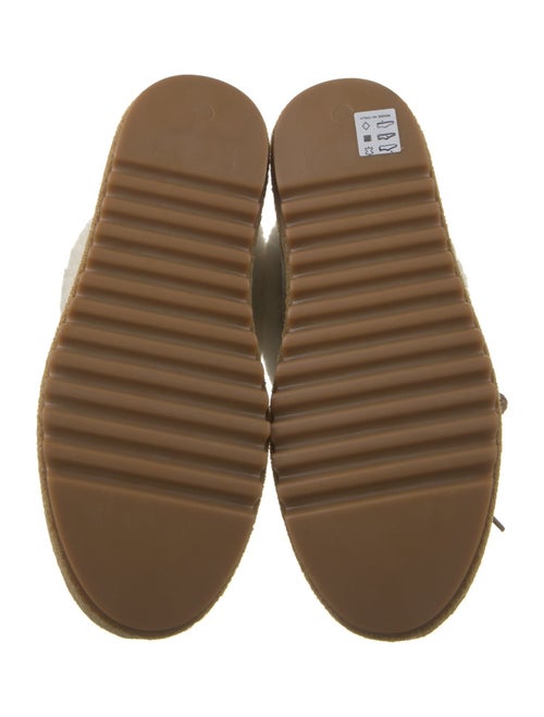 Montelliana Leather Faux Fur Trim Lace-Up Boots