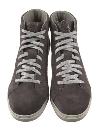 Montelliana Suede Glitter Accents Sneakers