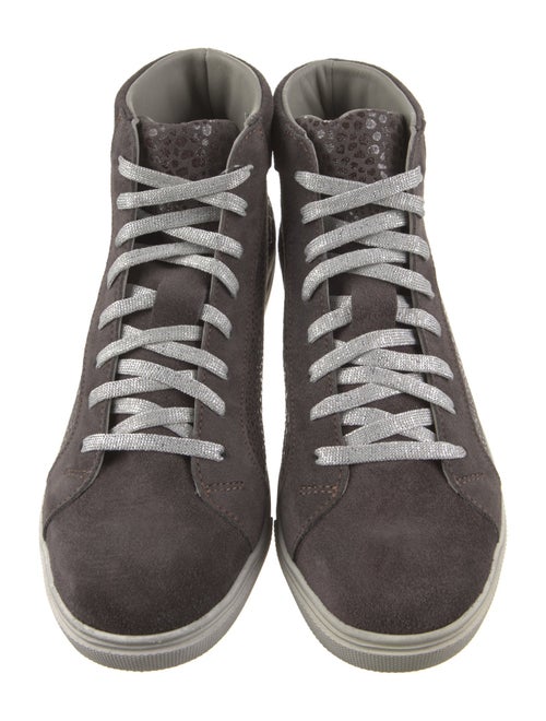 Montelliana Suede Glitter Accents Sneakers