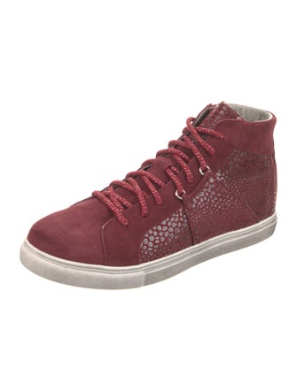 Montelliana Suede Glitter Accents Sneakers