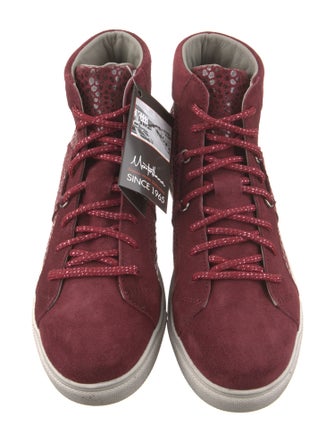 Montelliana Suede Glitter Accents Sneakers