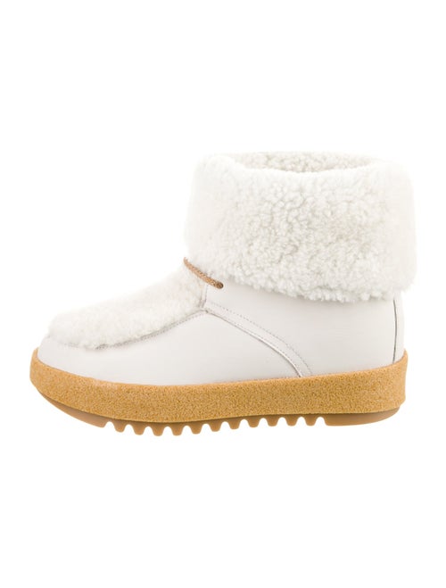 Montelliana Suede Fur Trim Lace-Up Boots