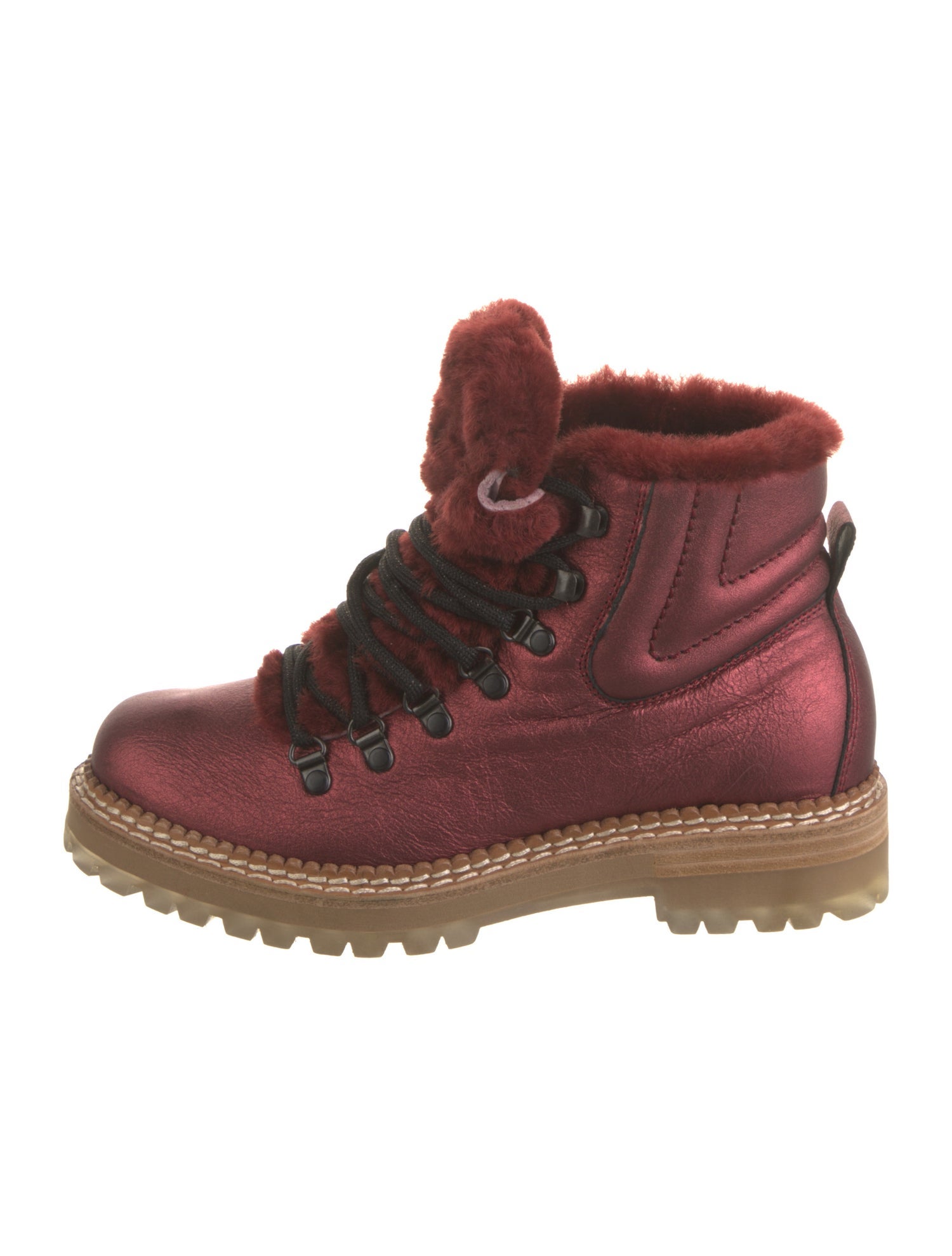 Montelliana Patent Leather Combat Boots w/ Tags