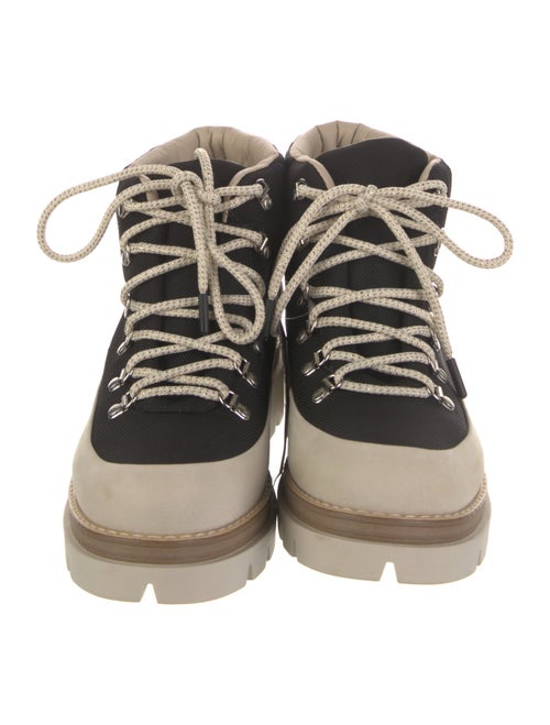 Montelliana Colorblock Pattern Combat Boots