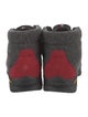 Montelliana Wool Colorblock Pattern Lace-Up Boots