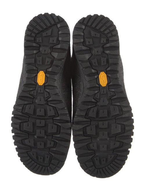 Montelliana Wool Colorblock Pattern Lace-Up Boots