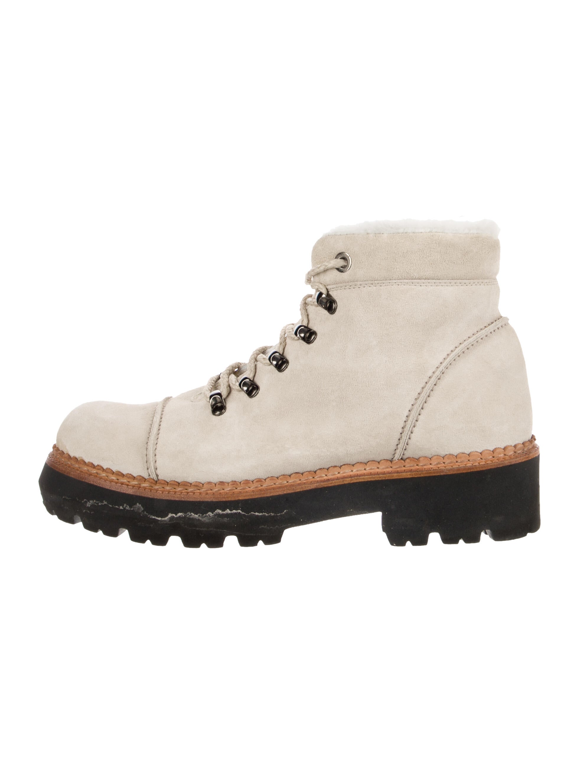 Montelliana Suede Combat Boots