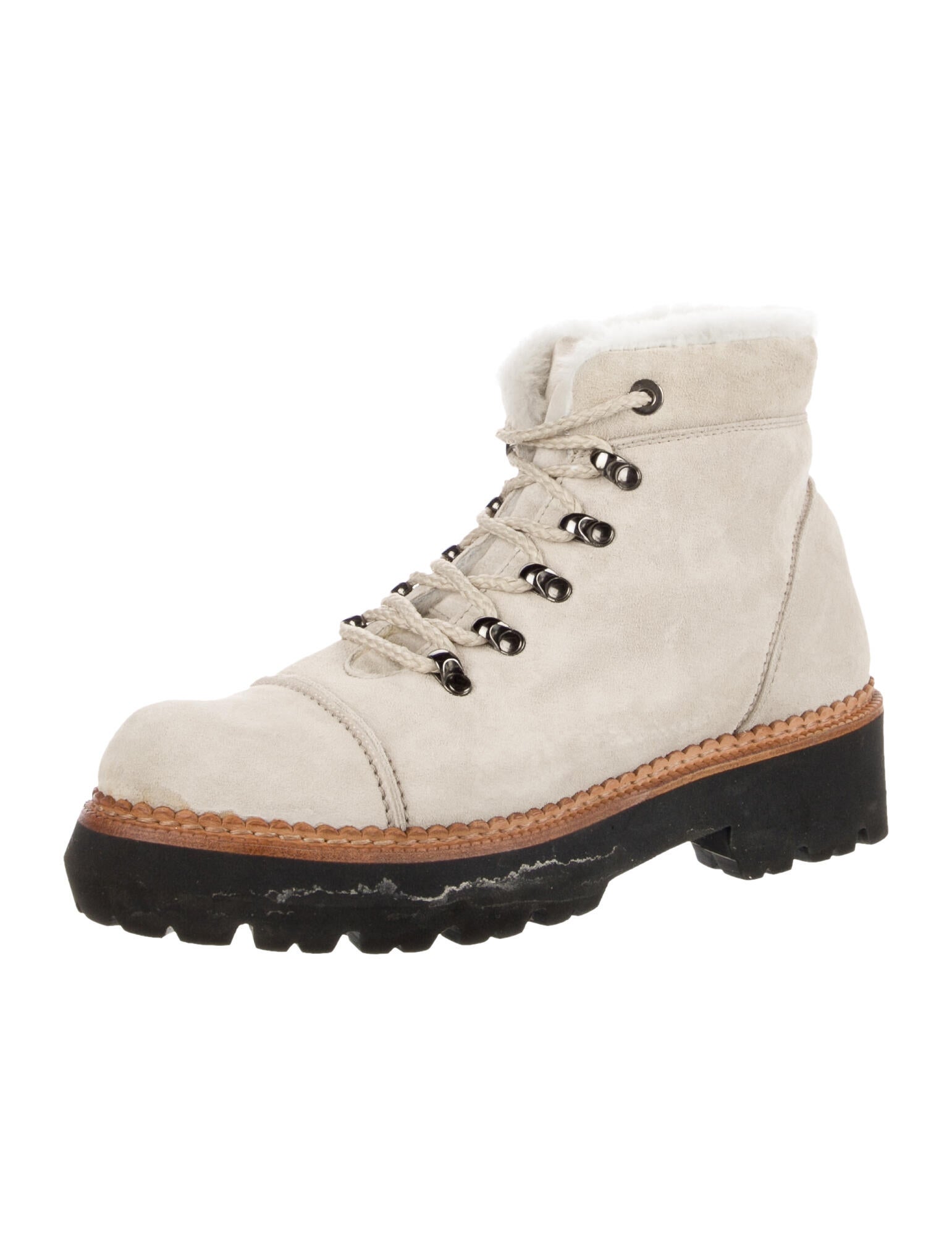 Montelliana Suede Combat Boots