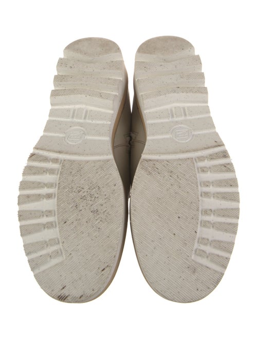 Montelliana Suede Colorblock Pattern Combat Boots