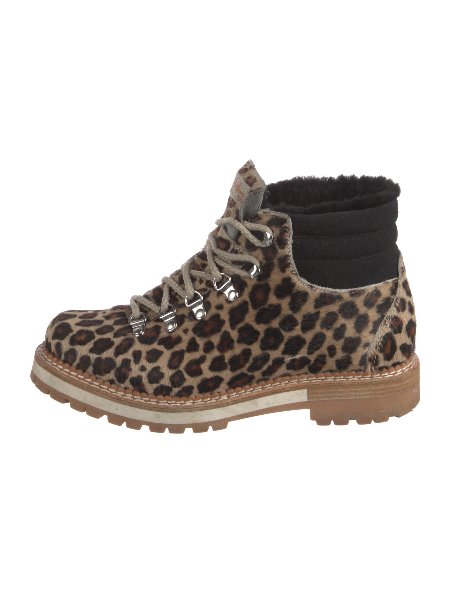Montelliana Ponyhair Printed Hiking Boots
