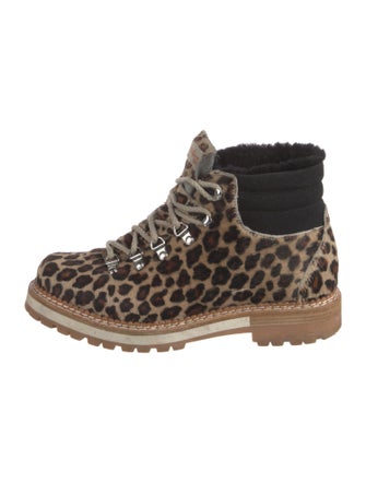 Montelliana Ponyhair Printed Hiking Boots