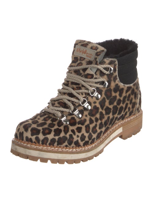 Montelliana Ponyhair Printed Hiking Boots