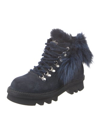 Montelliana Suede Combat Boots