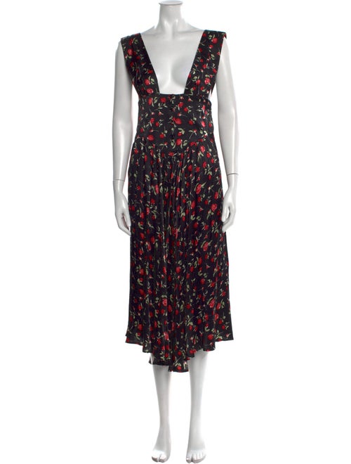 Vanessa Mooney Floral Print Long Dress