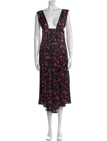 Vanessa Mooney Dresses Floral Print Long Dress S