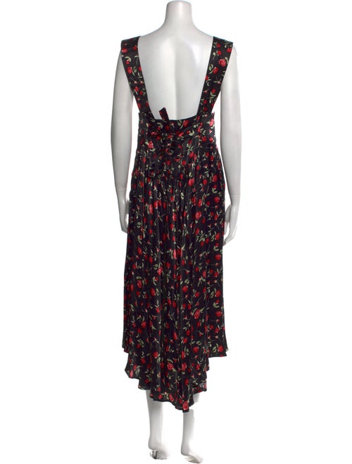 Vanessa Mooney Floral Print Long Dress