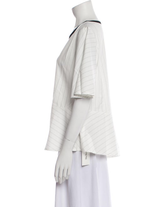 Purotatto Striped Scoop Neck T-Shirt