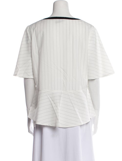 Purotatto Striped Scoop Neck T-Shirt