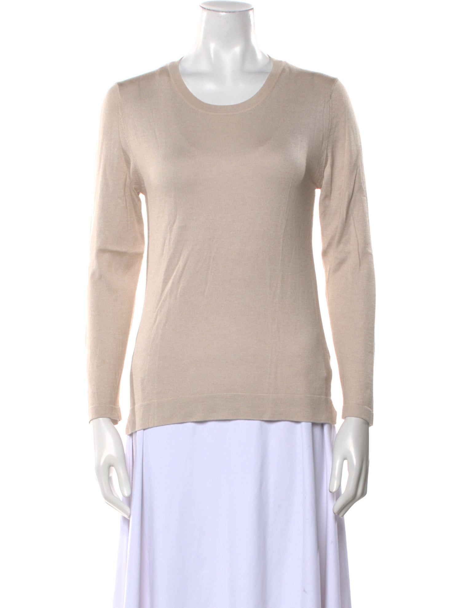 Purotatto Silk Scoop Neck Top