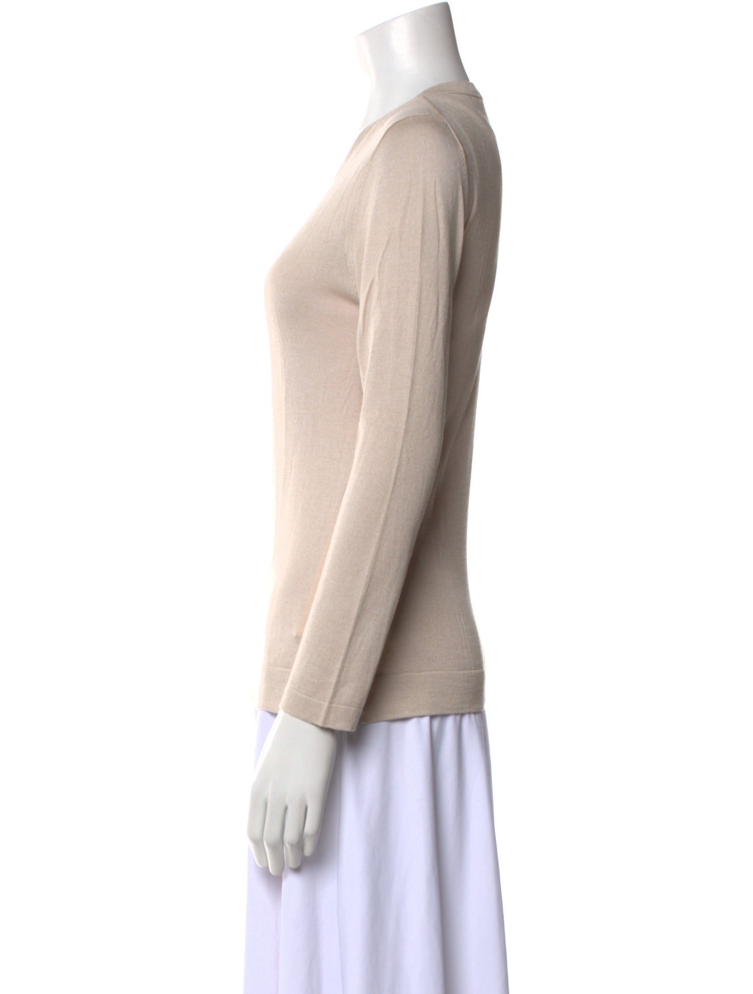 Purotatto Silk Scoop Neck Top