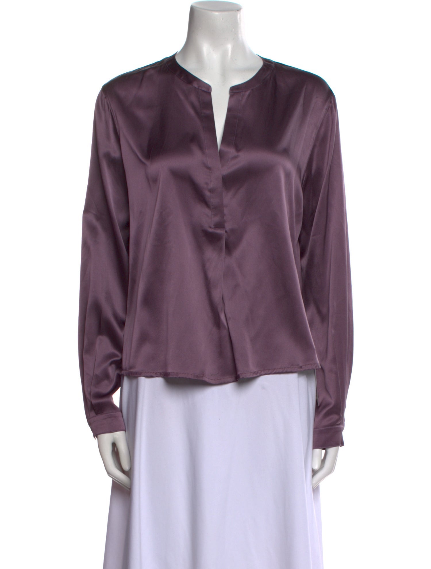 Purotatto Silk V-Neck Blouse