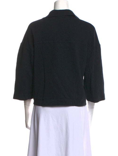 Purotatto V-Neck Three-Quarter Sleeve Sweatshirt