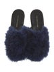 Avec Modération Feather Trim Mules