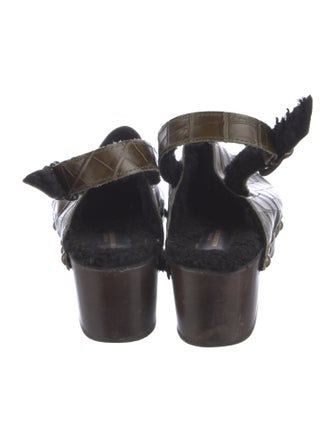 Avec Modération Leather Slingback Flats