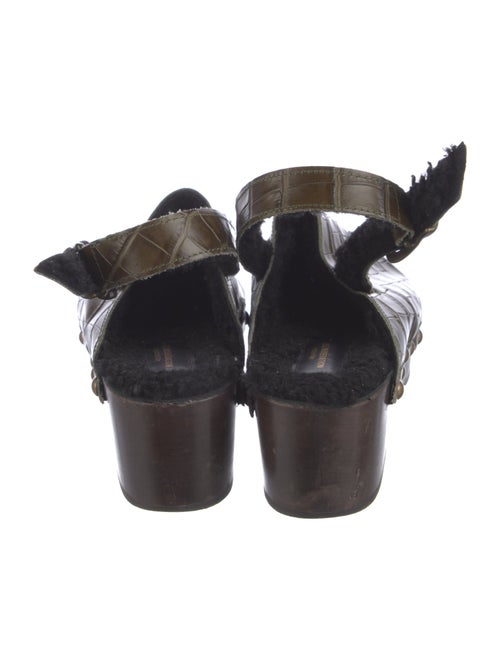 Avec Modération Leather Slingback Flats