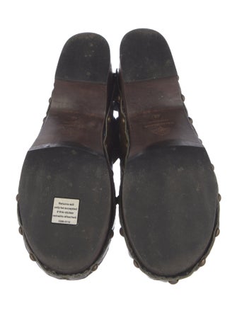 Avec Modération Leather Slingback Flats