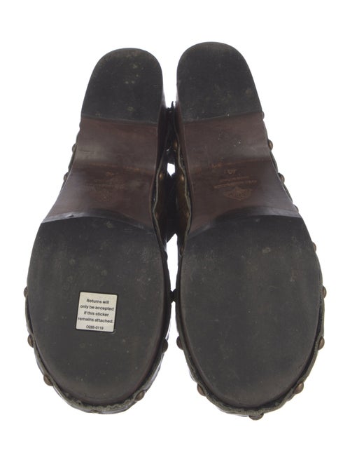 Avec Modération Leather Slingback Flats