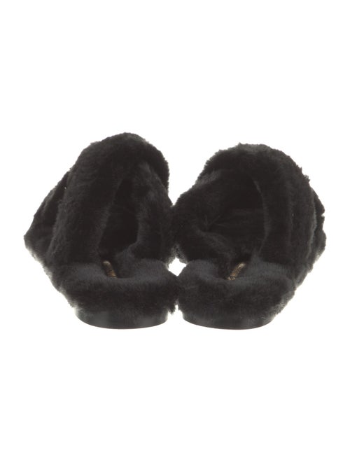 Avec Modération Shearling Slides