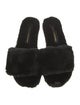 Avec Modération Faux Fur Slides