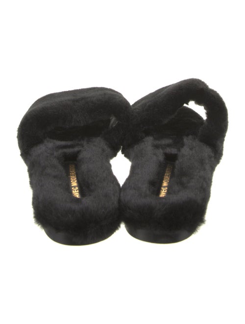 Avec Modération Faux Fur Slides
