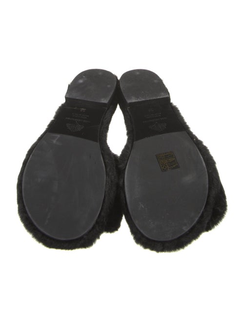 Avec Modération Faux Fur Slides