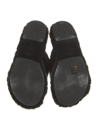 Avec Modération Leather Slides