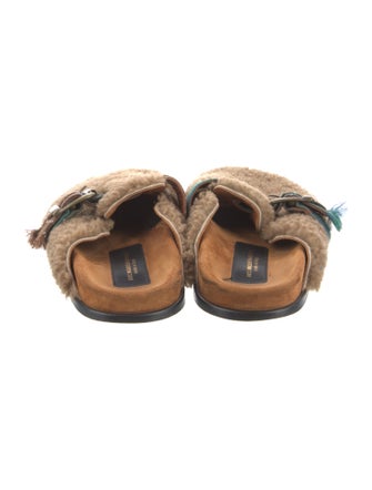 Avec Modération Shearling Mules