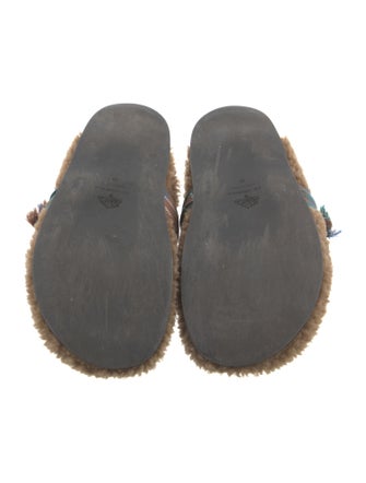 Avec Modération Shearling Mules