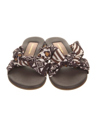 Avec Modération Floral Print Slides