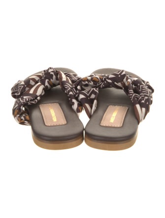 Avec Modération Floral Print Slides