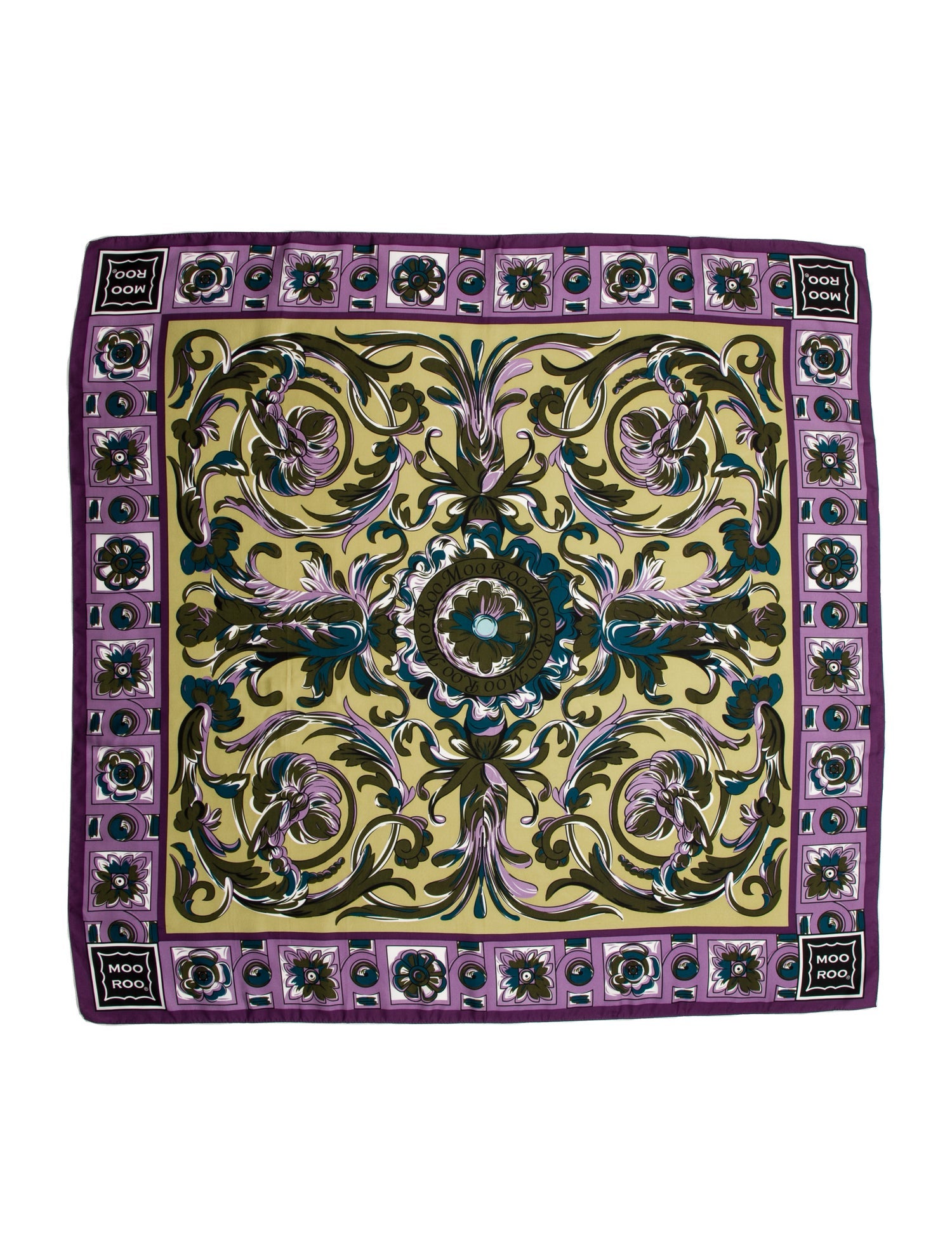 Moo Roo Silk Printed Scarf
