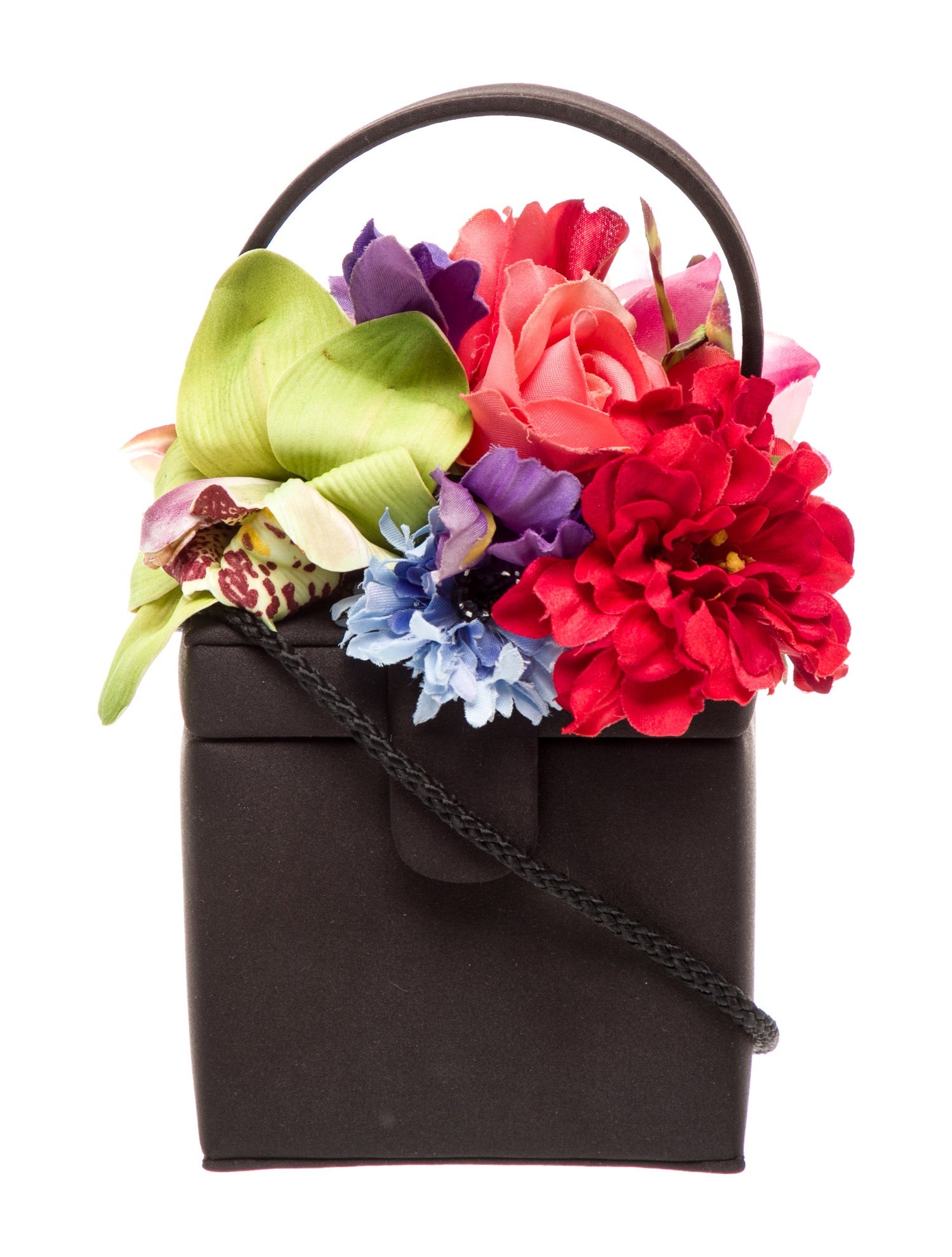 Moo Roo Satin Top Handle Bag