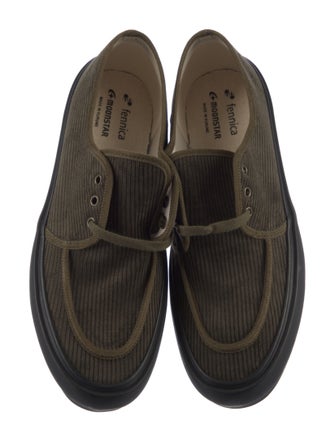 Moonstar Velvet Derby Shoes