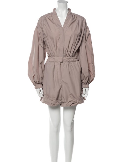 Moussy V-Neck Romper Purple