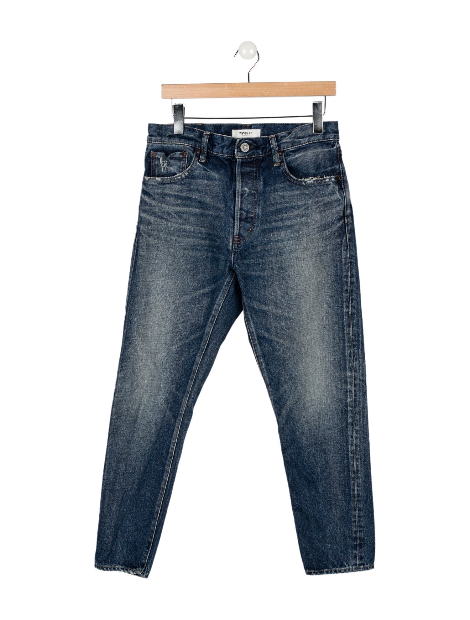 Moussy Mid-Rise Straight Leg Jeans