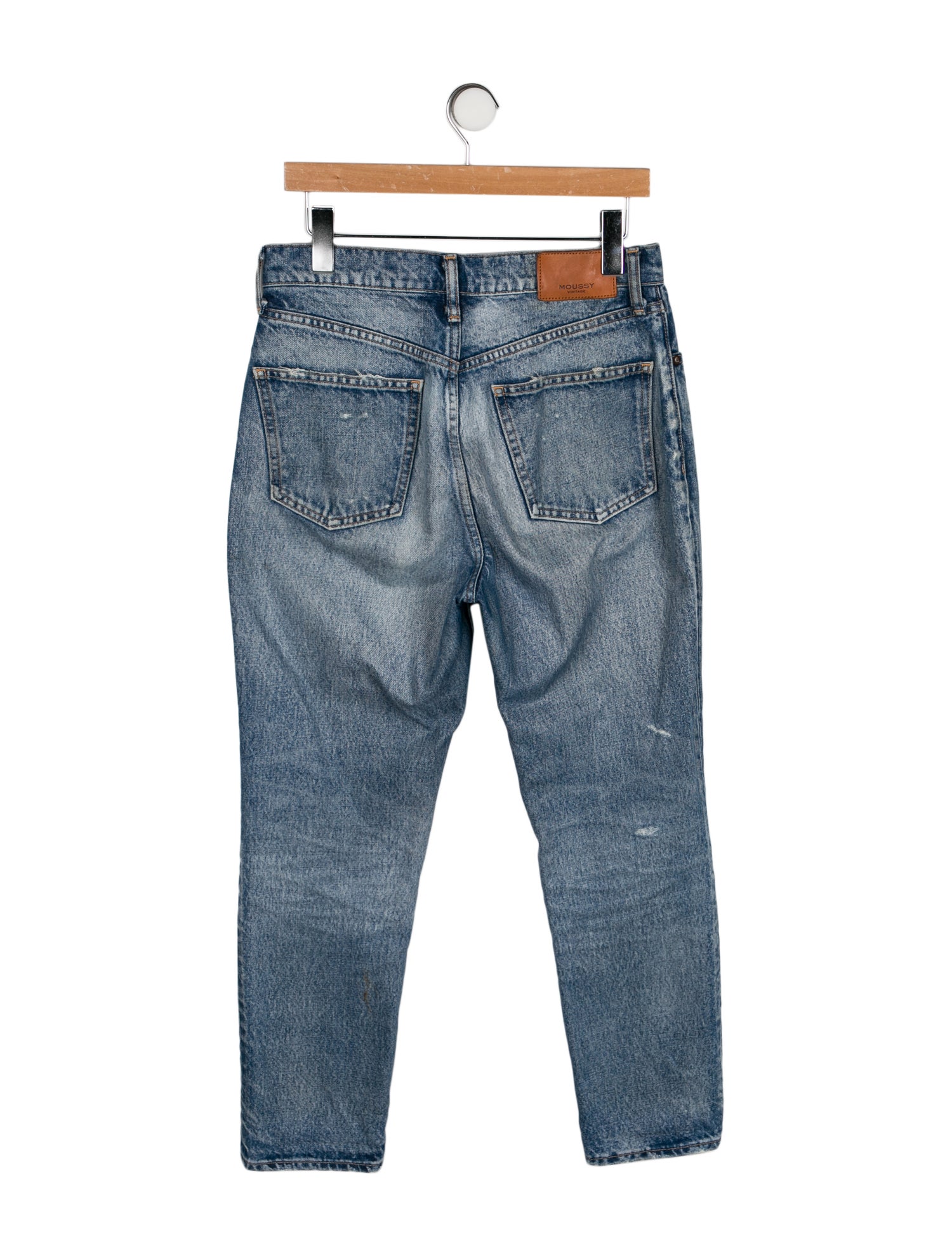 Moussy High-Rise Straight Leg Jeans