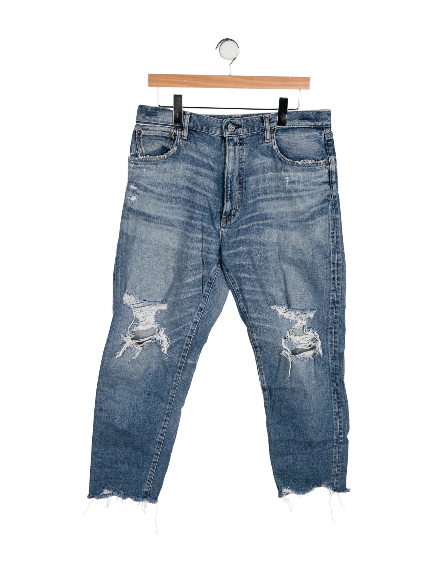 Moussy High-Rise Straight Leg Jeans