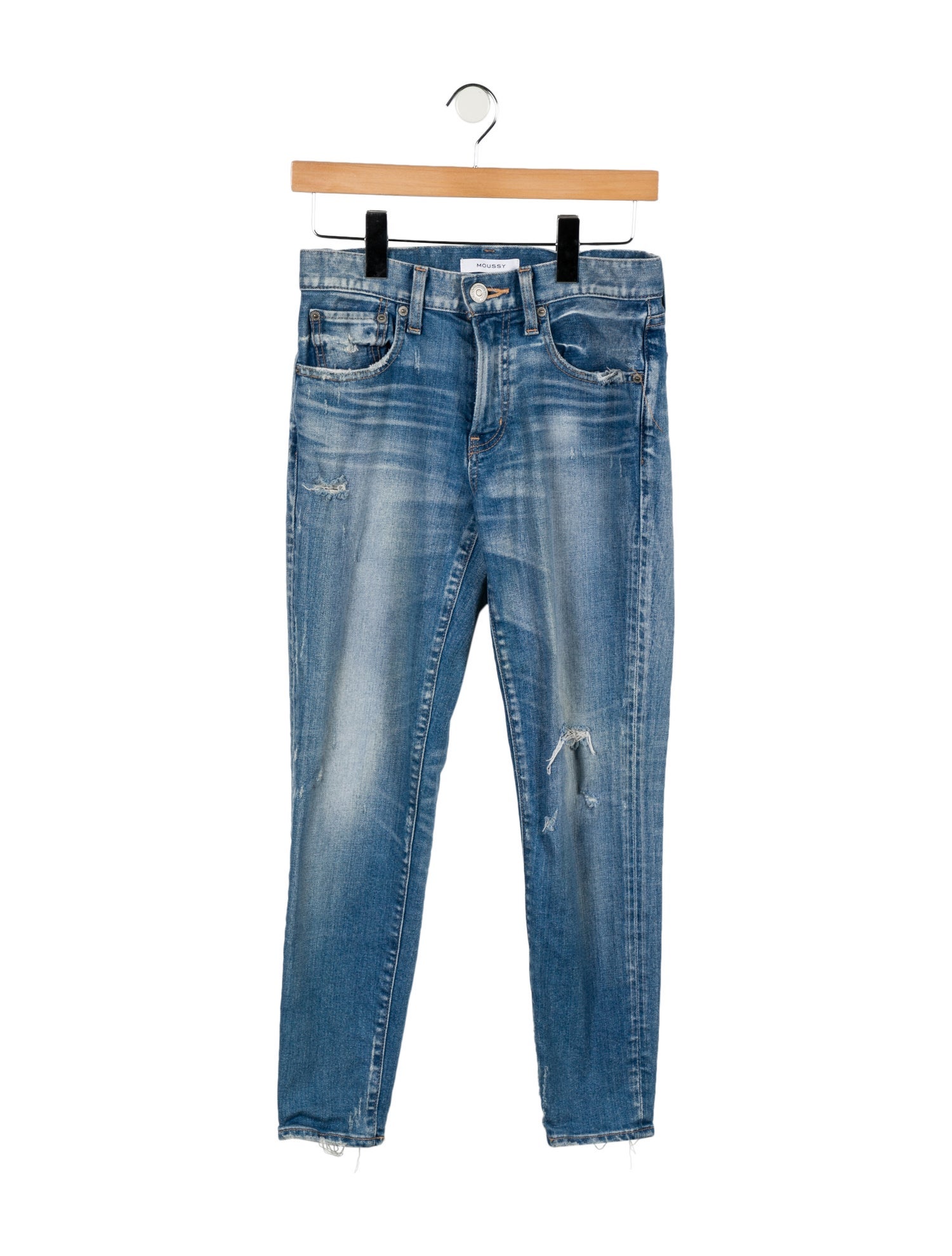 Moussy Mid-Rise Skinny Leg Jeans