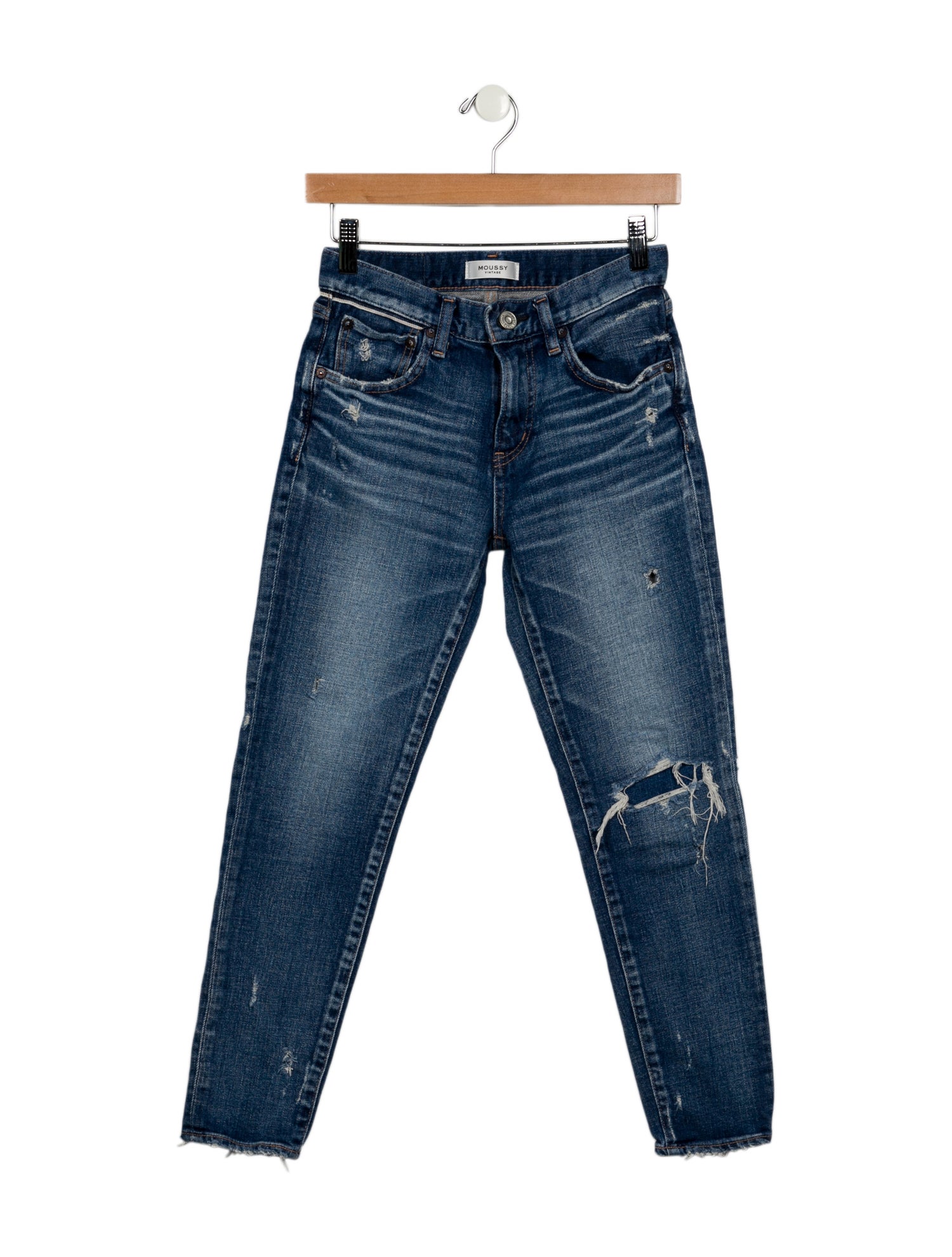 Moussy Mid-Rise Skinny Leg Jeans